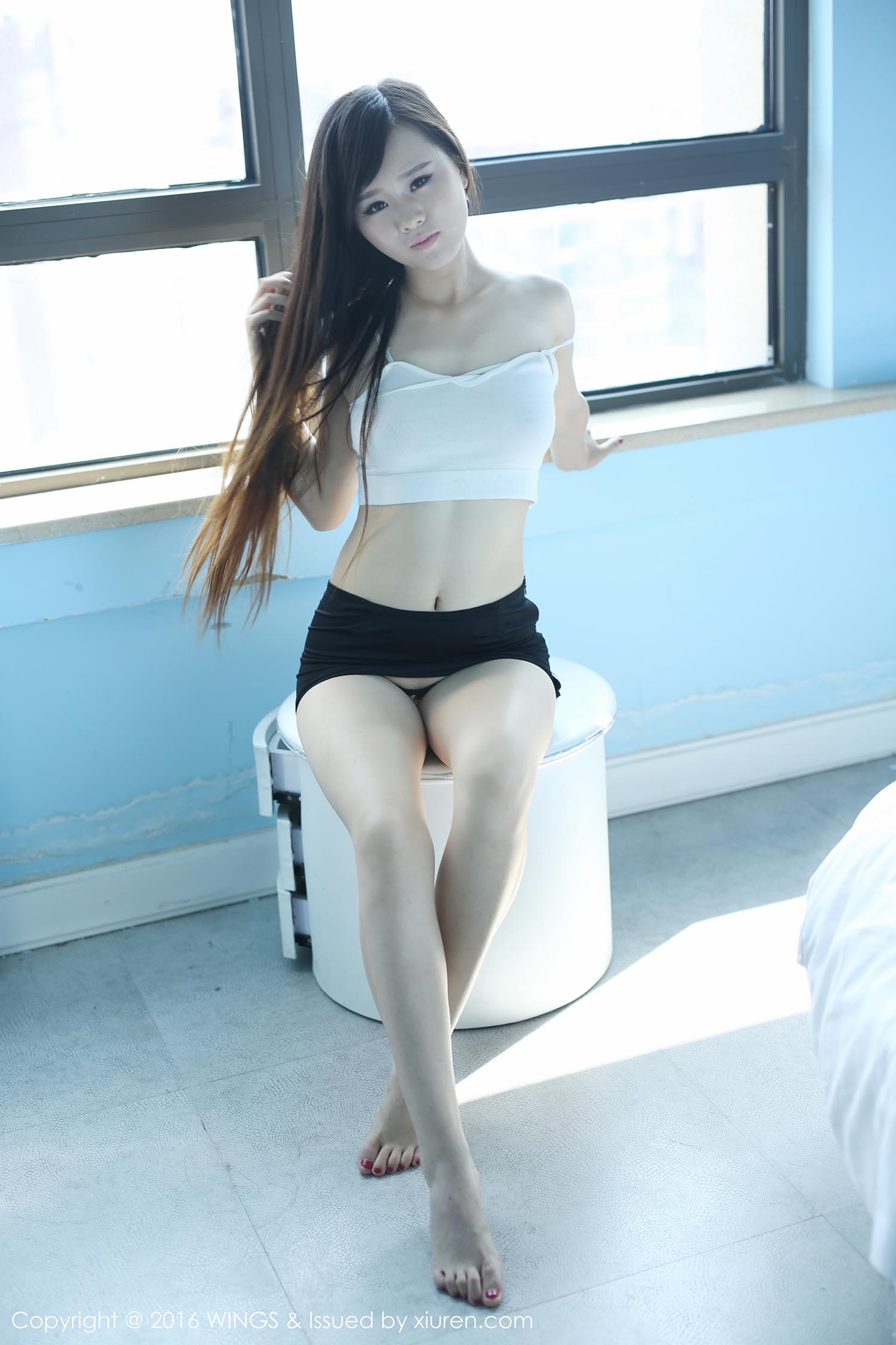 [WingS影私荟]WS20161128VOL0022 2016.11.28 VOL.022 喵喵cyann WingS影私荟-第2张