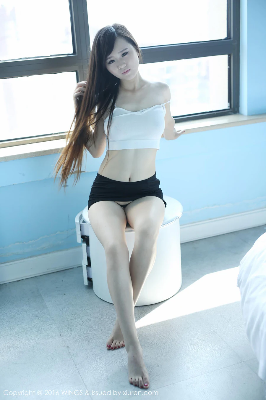 [WingS影私荟]WS20161128VOL0022 2016.11.28 VOL.022 喵喵cyann WingS影私荟-第2张
