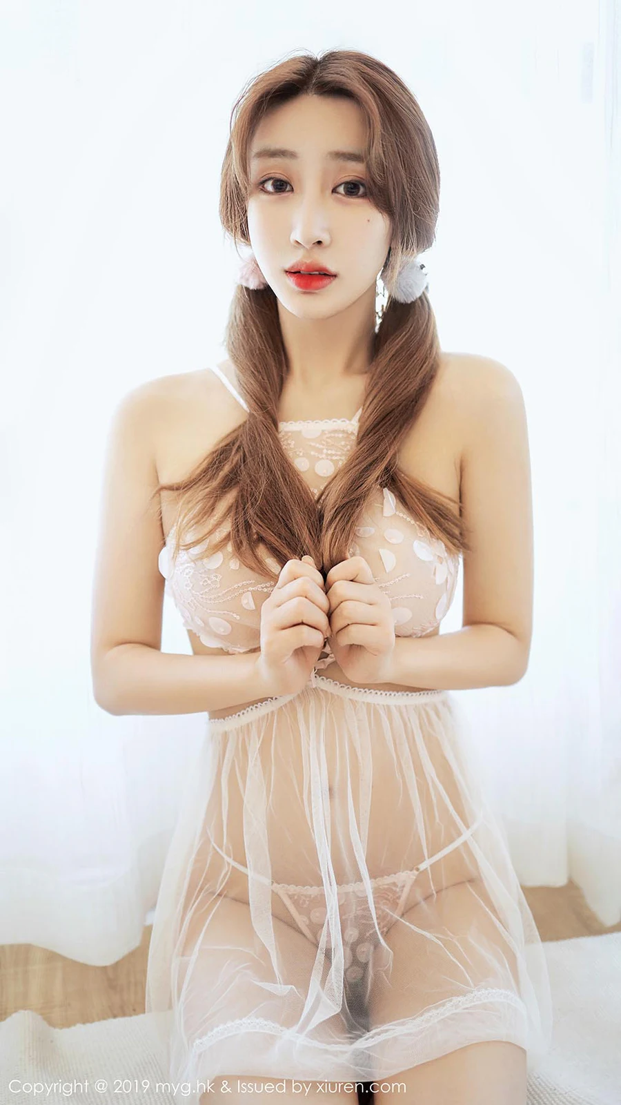 [MyGirl美媛馆]MYG20190820VOL0382 2019.08.20 VOL.382 若有若无的半透内衣极致诱惑 Betty林子欣 MyGirl美媛馆-第1张