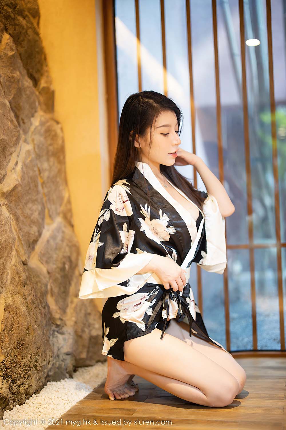 [MyGirl美媛馆]2021.12.14 VOL.621 黑色蕾丝内衣 Vetive MyGirl美媛馆-第1张