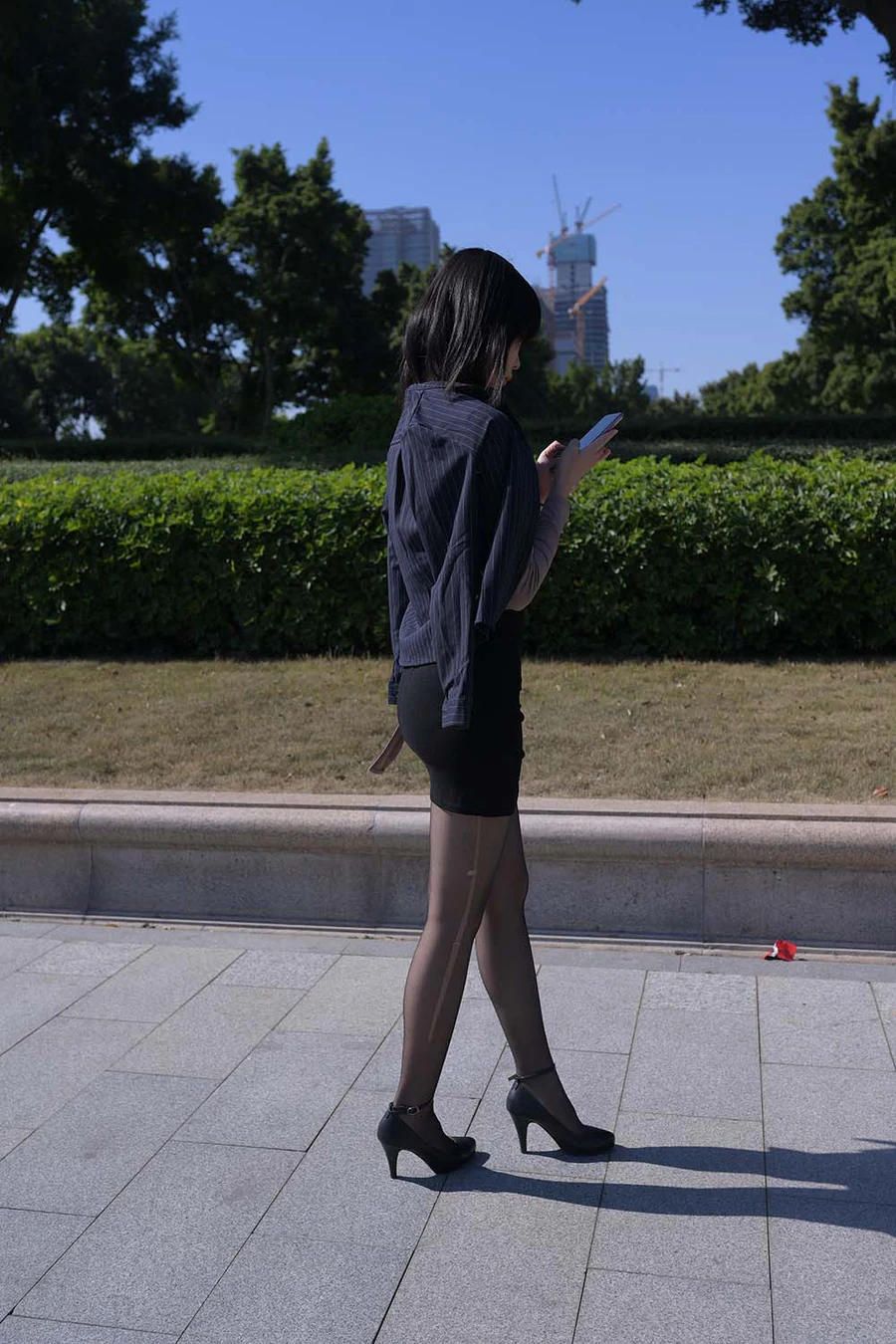 精选街拍作品 NO.0511 程生街拍 秘书周末的日常 街拍-第1张