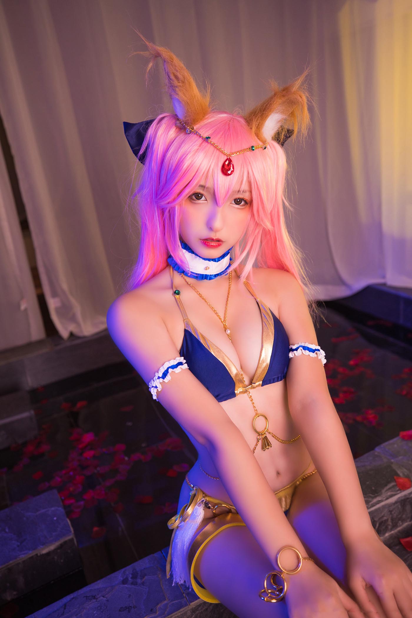 神楽坂真冬 – 玉藻前舞娘 Cosplay-第1张