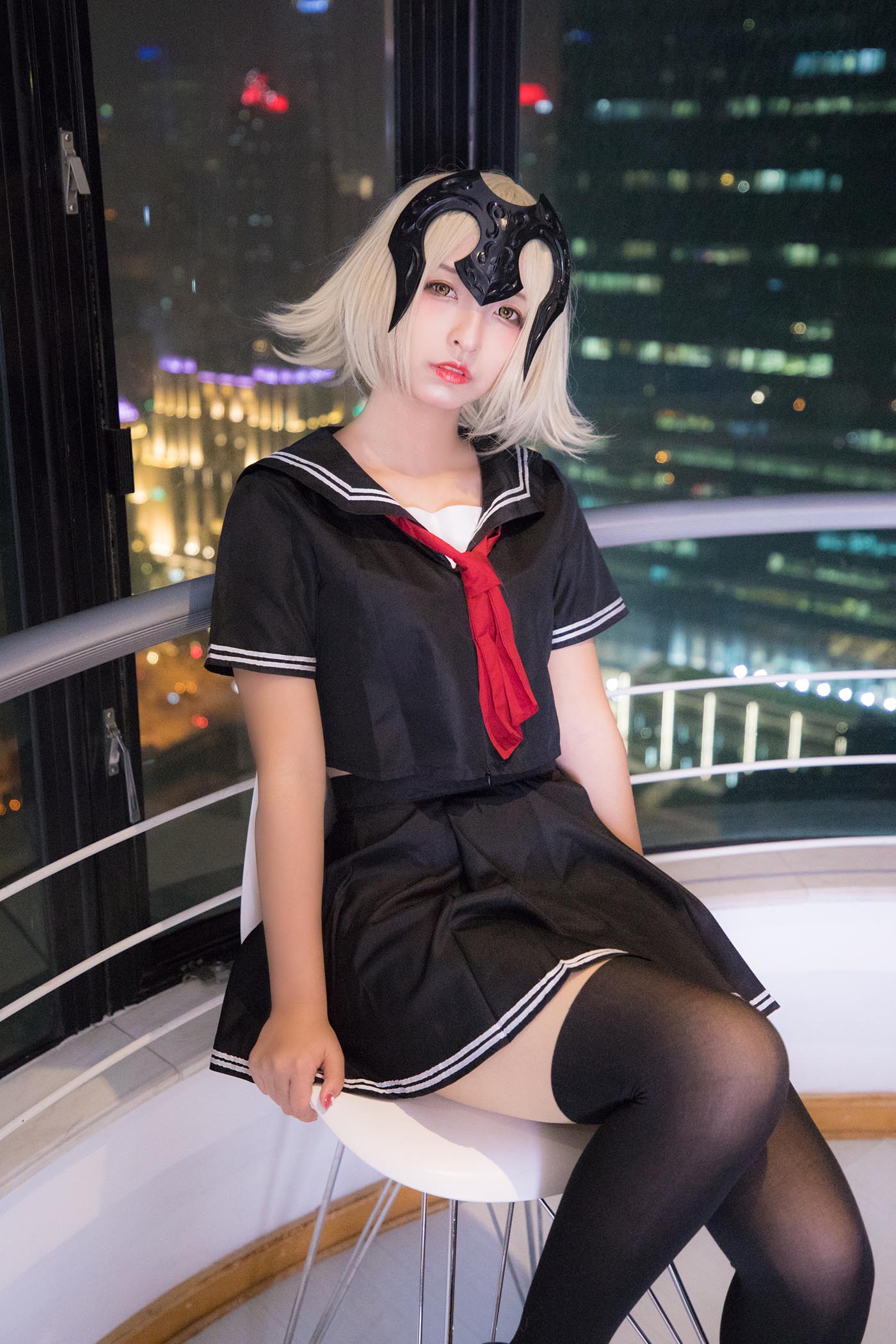 神楽坂真冬 – 放课后黑贞德 Cosplay-第1张