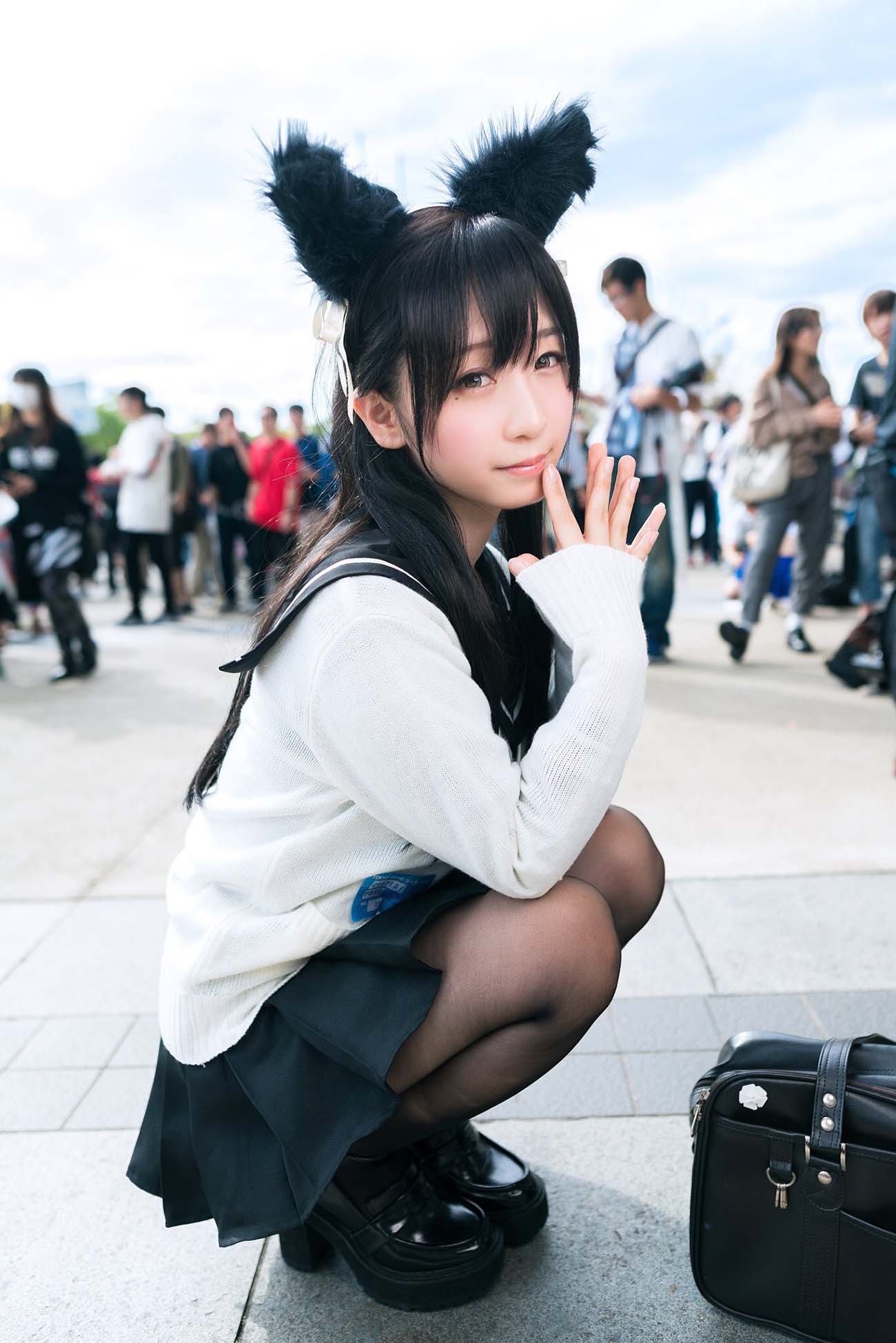 伊織もえ – 碧蓝航线爱宕cos(附赠万圣节)003 Cosplay-第1张