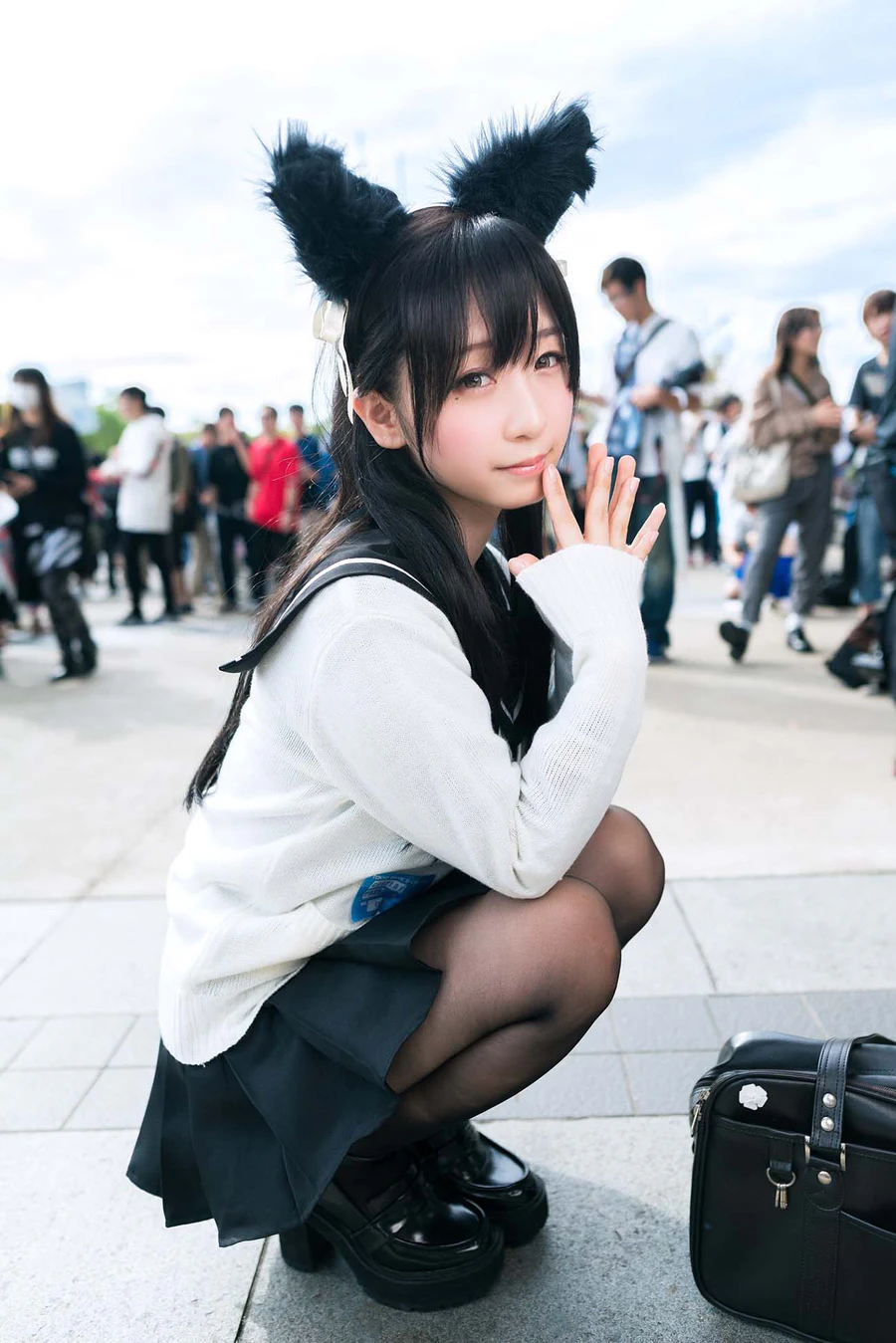 伊織もえ – 碧蓝航线爱宕cos(附赠万圣节)003 Cosplay-第1张
