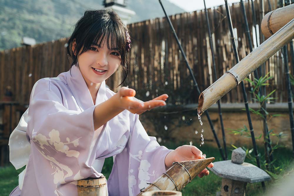 [YITUYU艺图语]2022.02.09 和风物语，日式庭院里的少女写真 dudu YITUYU艺图语-第1张