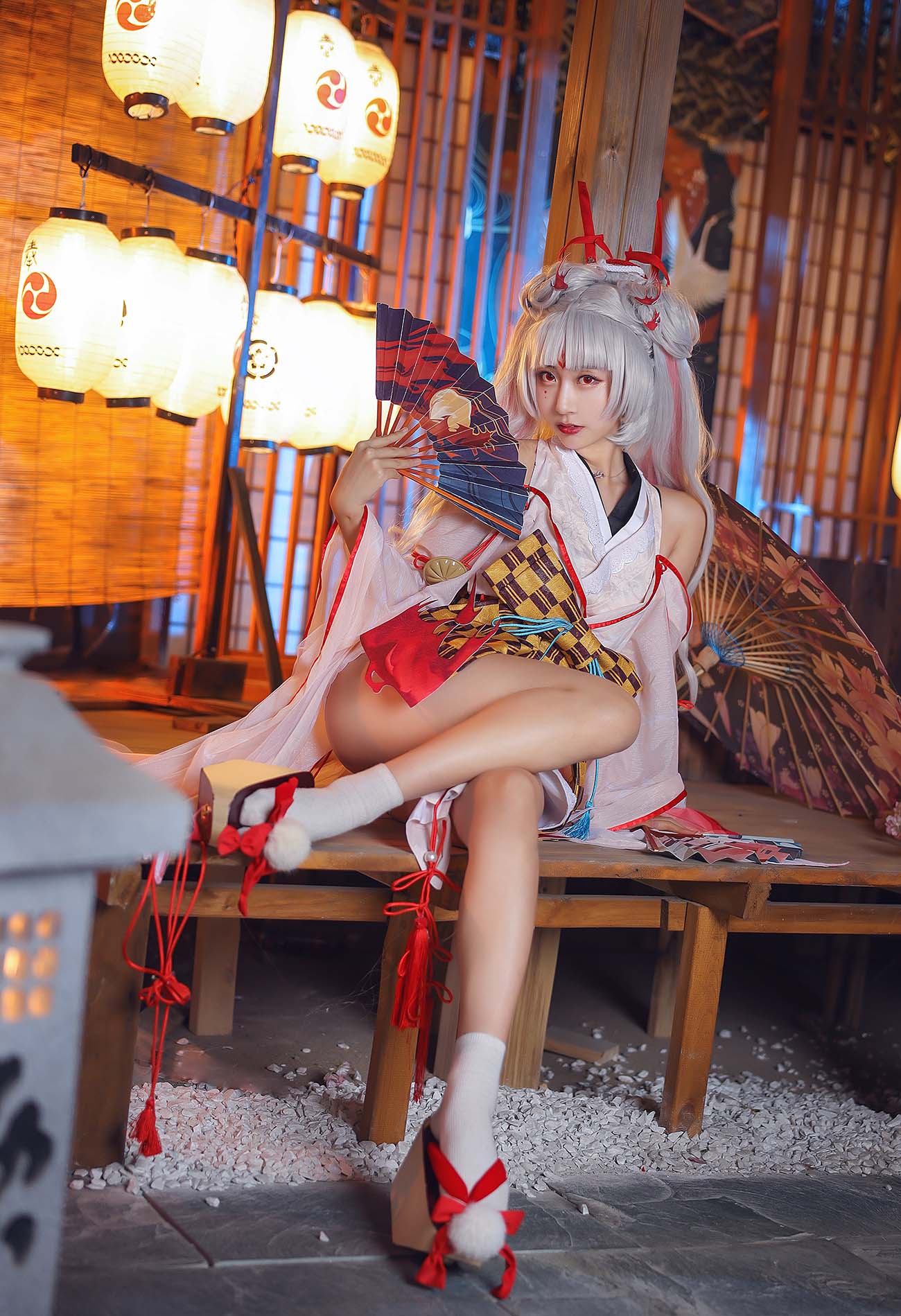 网红美女黑川-不知火舞 Cosplay-第1张