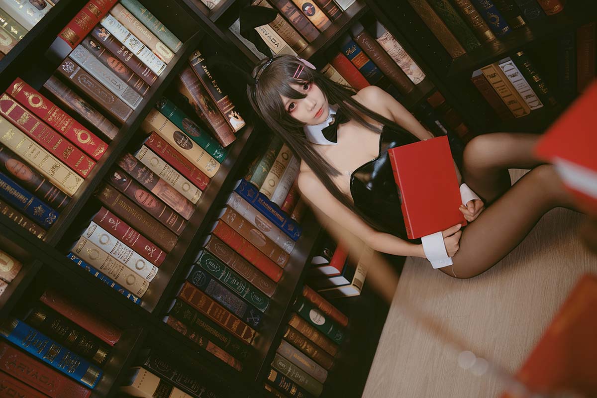 五更百鬼 – 樱岛麻衣兔女郎 Cosplay-第2张