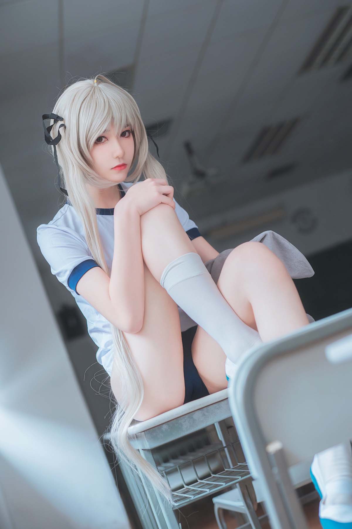 南桃Momoko-春日野穹体操服 Cosplay-第1张