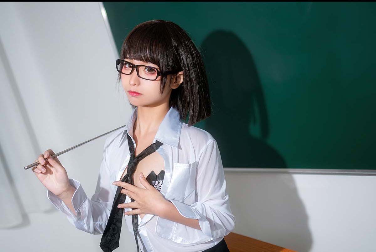 网红美女蠢沫沫 – 教师 Cosplay-第2张