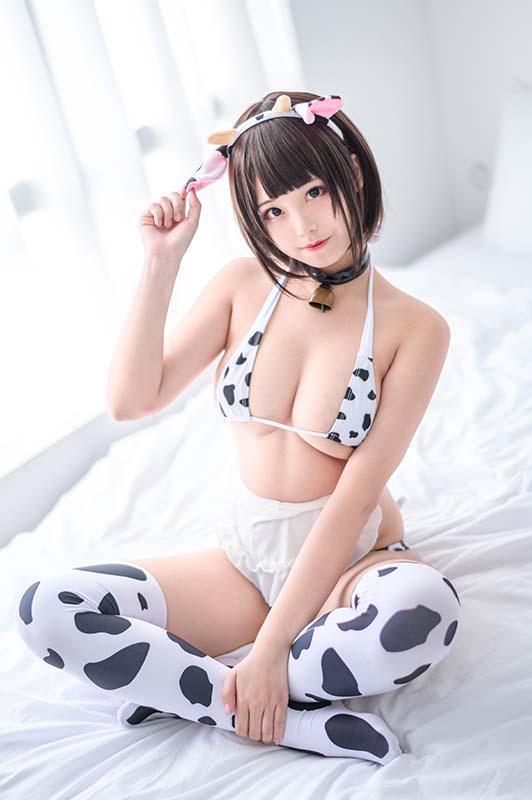 蜜汁猫裘 小奶牛基础 Cosplay-第1张