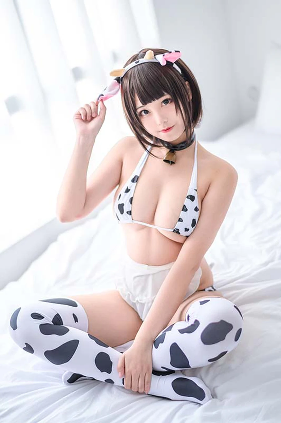 蜜汁猫裘 小奶牛基础 Cosplay-第1张