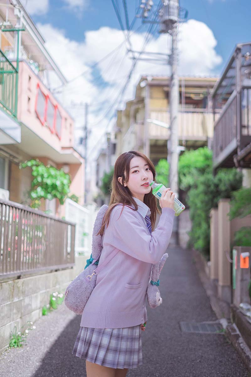 网红美女黑川 – 民宿楼下 Cosplay-第1张