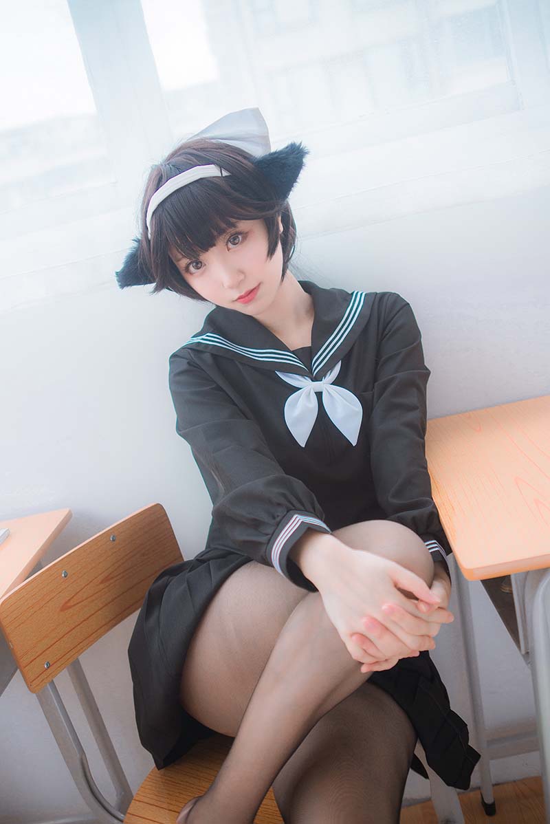 黑川 – 獒犬制服 Cosplay-第2张