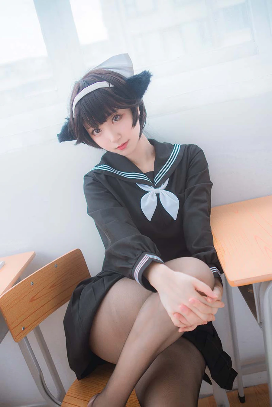 黑川 – 獒犬制服 Cosplay-第2张