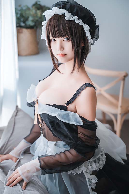 蜜汁猫裘 透明女仆 Cosplay-第2张