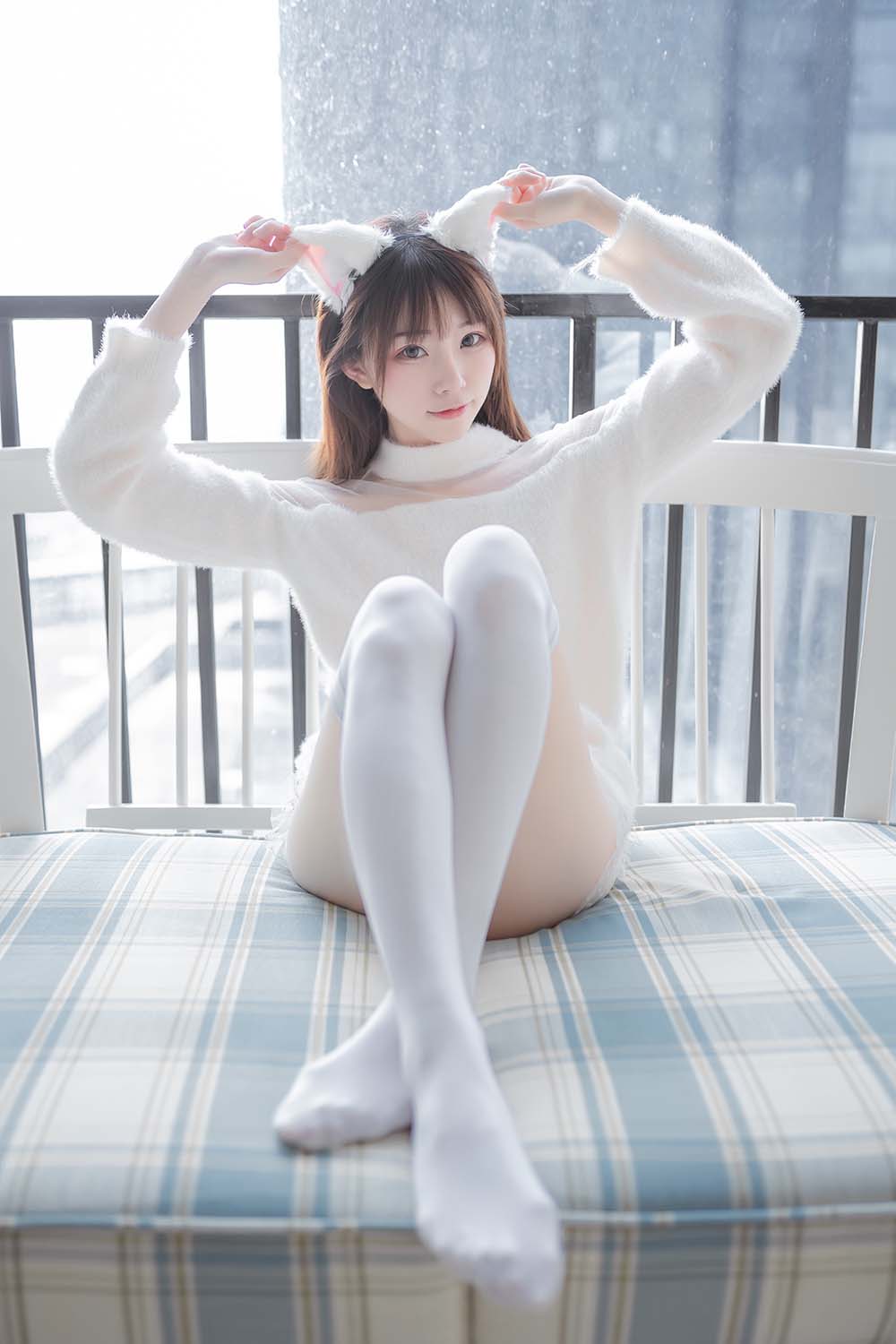 绮太郎Kitaro – 白喵女友 Cosplay-第1张