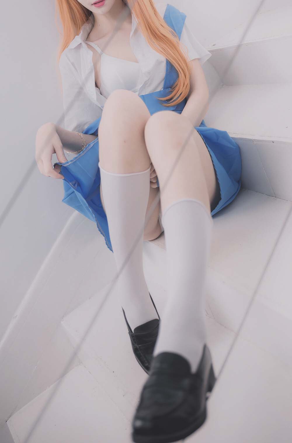 南桃Momoko – 明日香制服 Cosplay-第1张