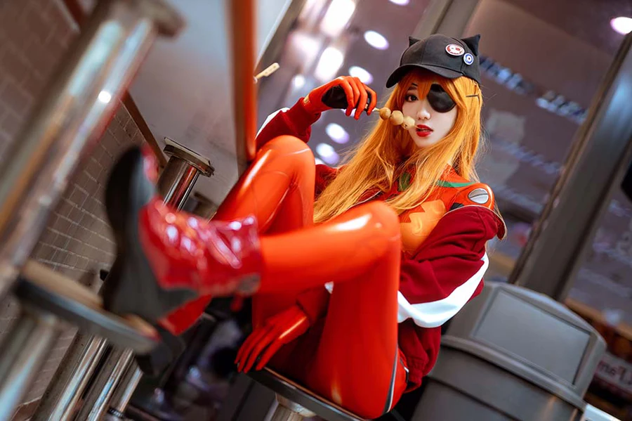 南桃Momoko – 明日香战斗服 Cosplay-第2张