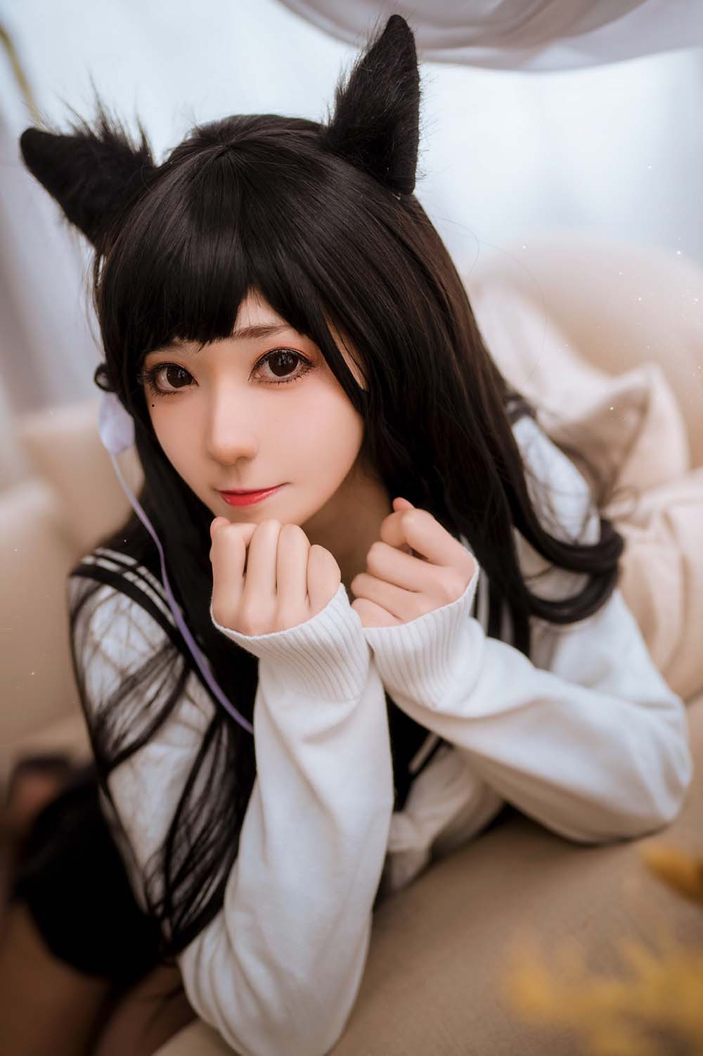 南桃Momoko – 爱宕制服 Cosplay-第1张