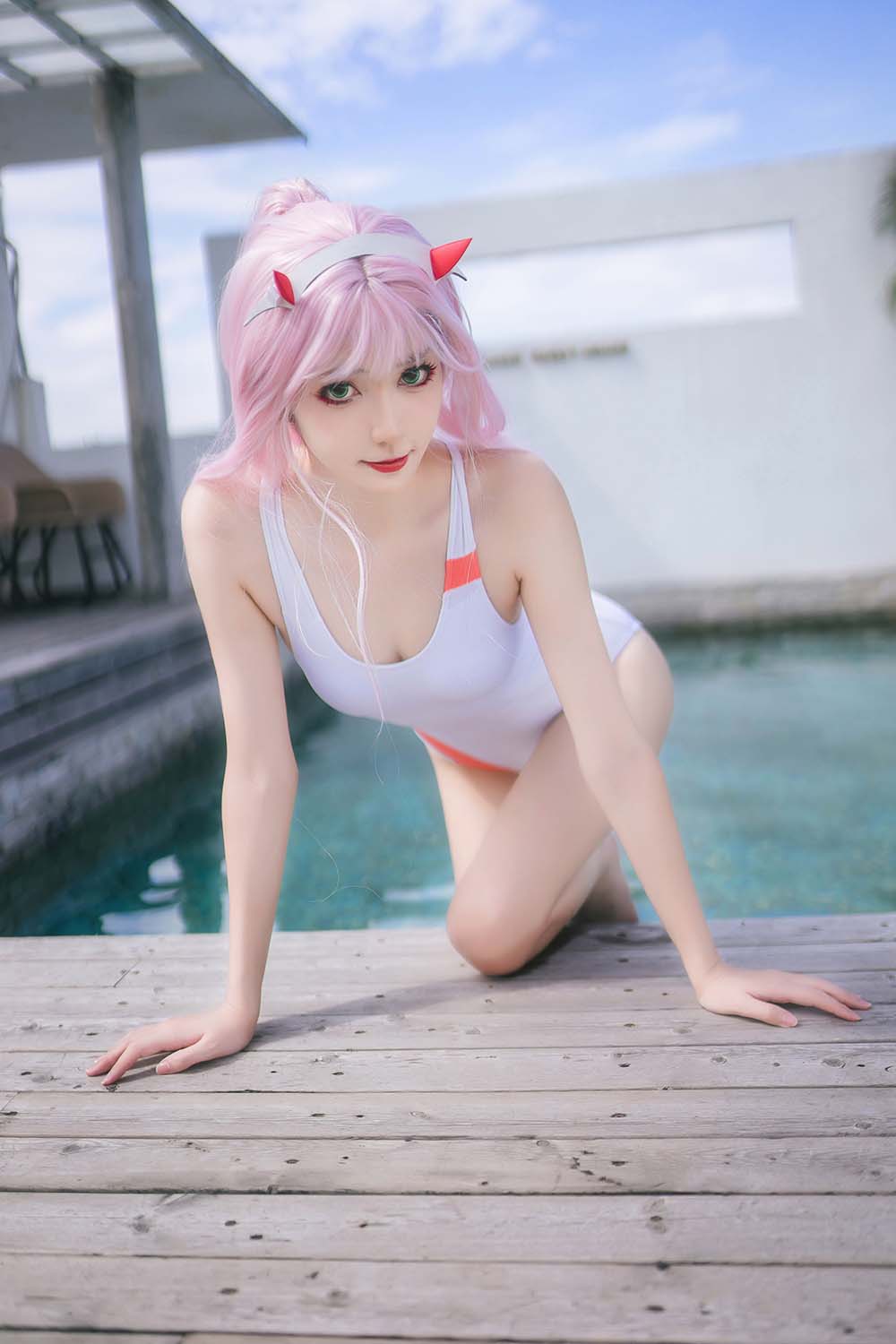 南桃Momoko – 泳衣 Cosplay-第1张