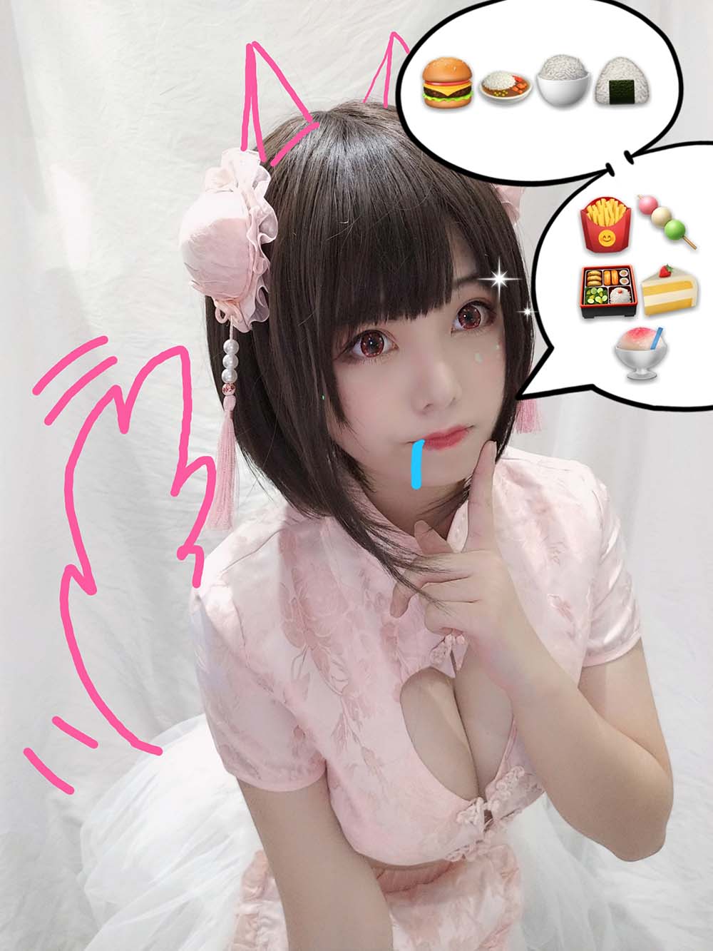 蜜汁猫裘 自拍 中华娘 Cosplay-第2张