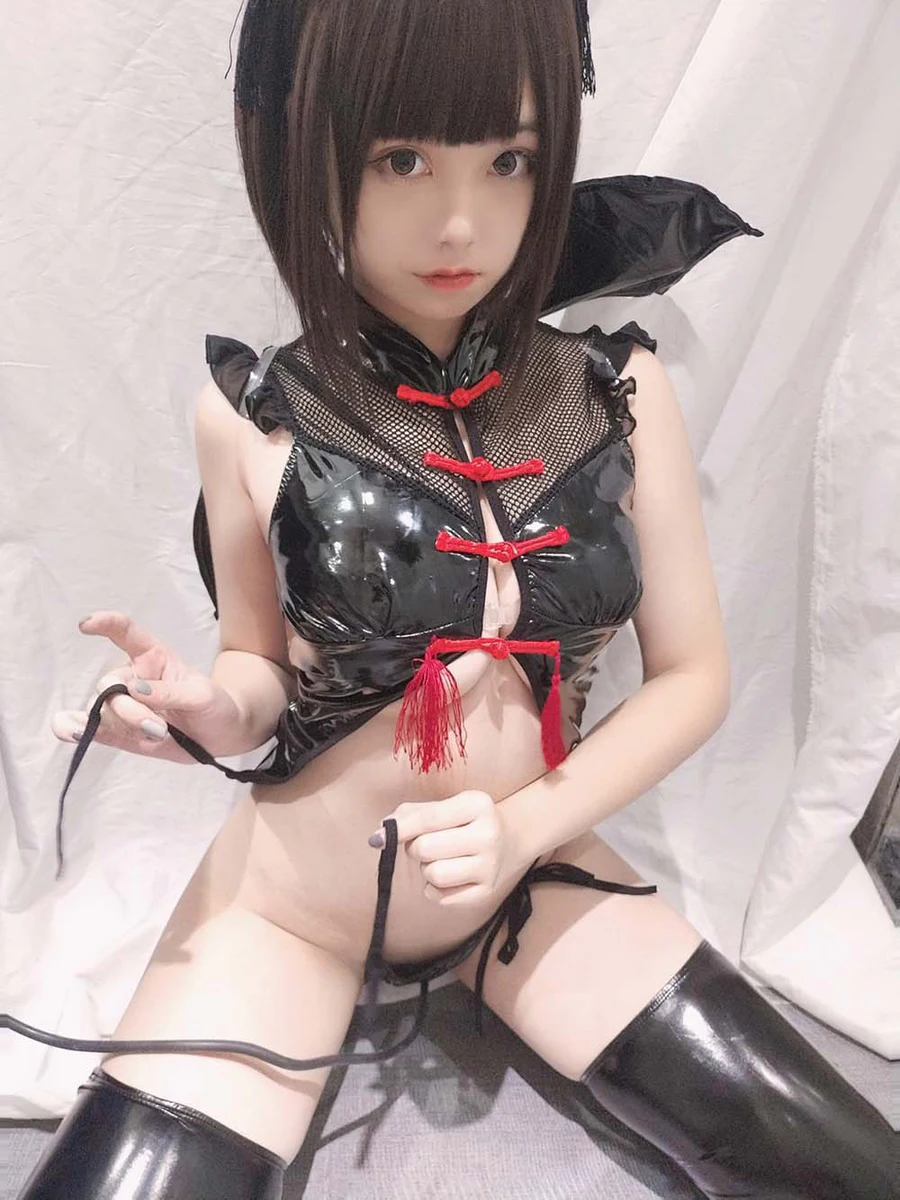 蜜汁猫裘 自拍 小恶魔 Cosplay-第2张