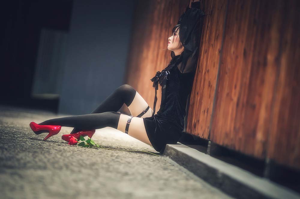 三度_69 – 夜色中的花仙子 Cosplay-第1张