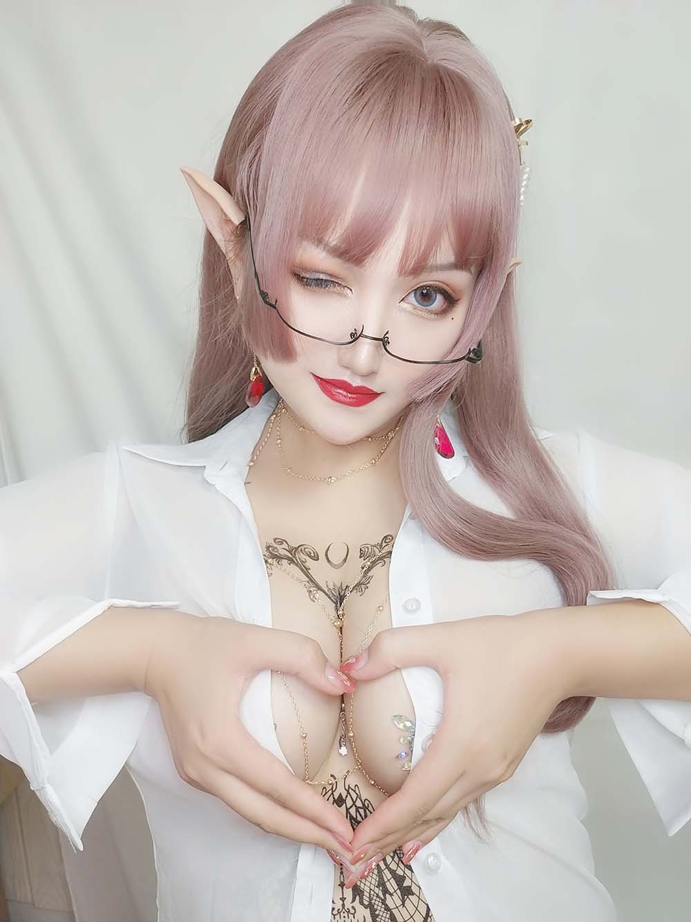 夏鸽鸽不想起床 – 纹身水钻 Cosplay-第2张