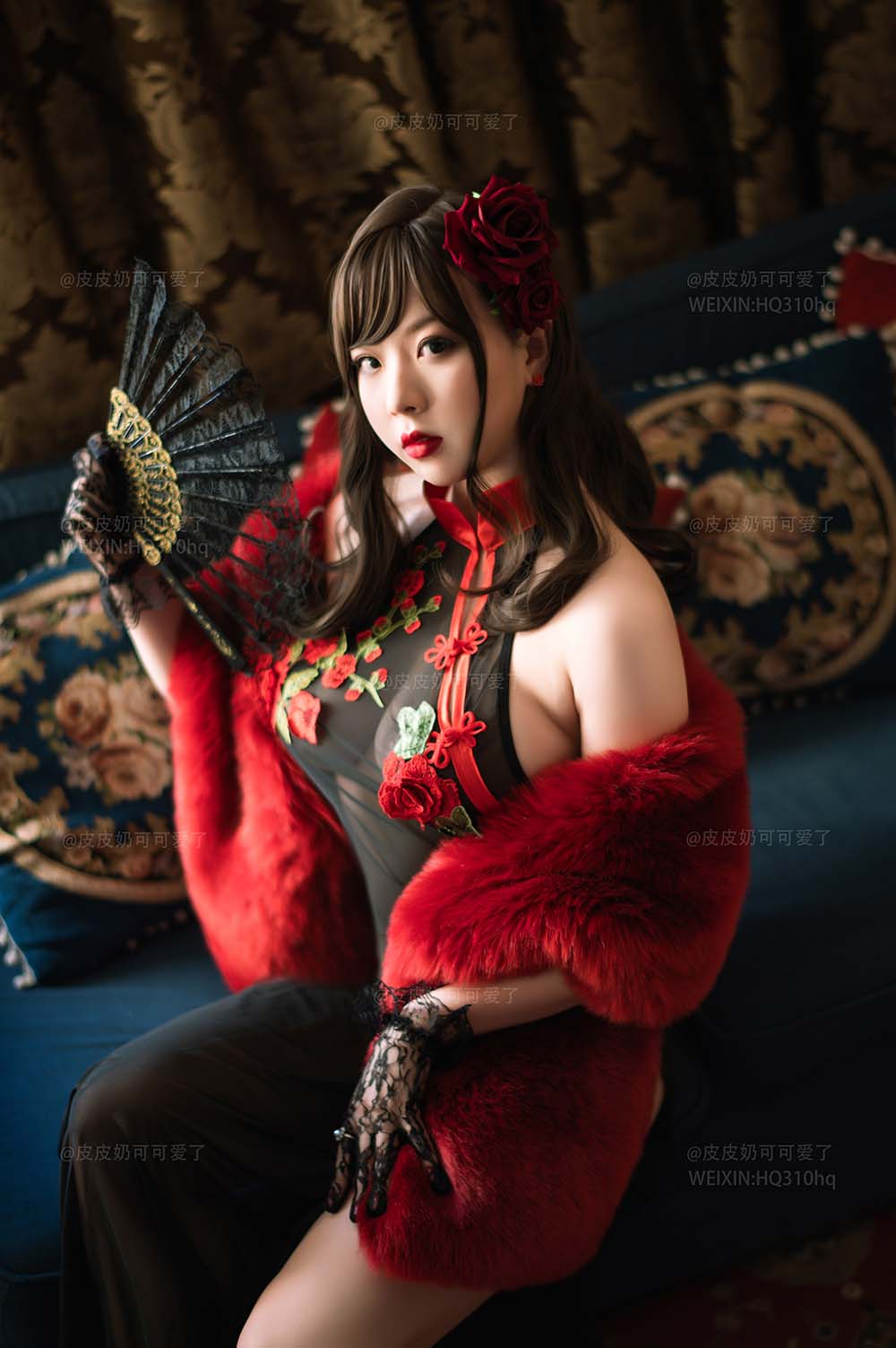 皮皮奶 – 玫瑰 Cosplay-第1张