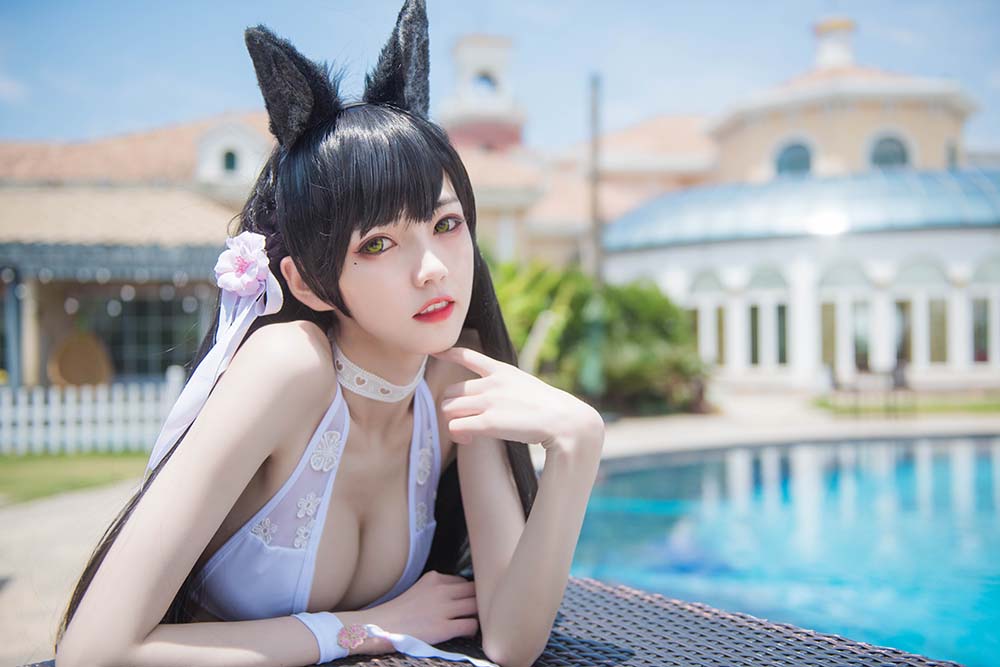 你的负卿 – 爱宕泳装 Cosplay-第1张