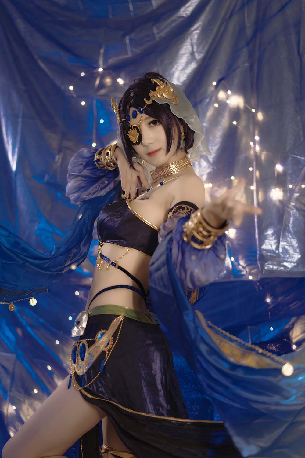 弥音音 – 蓝色魅影 Cosplay-第1张