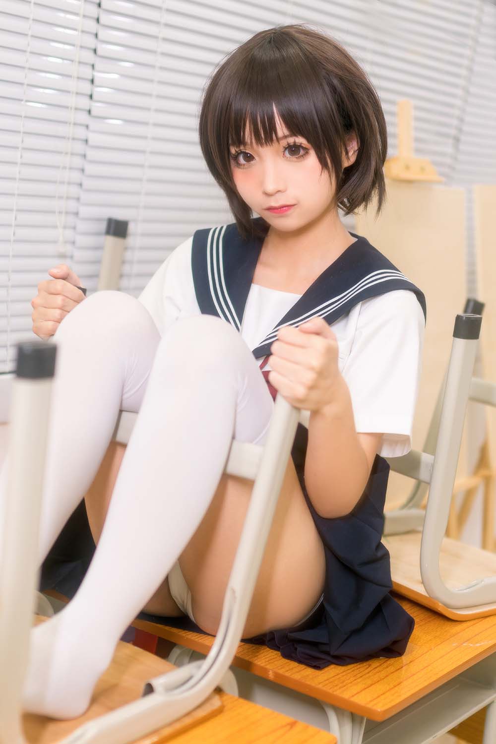 蠢沫沫 – 教室 Cosplay-第2张