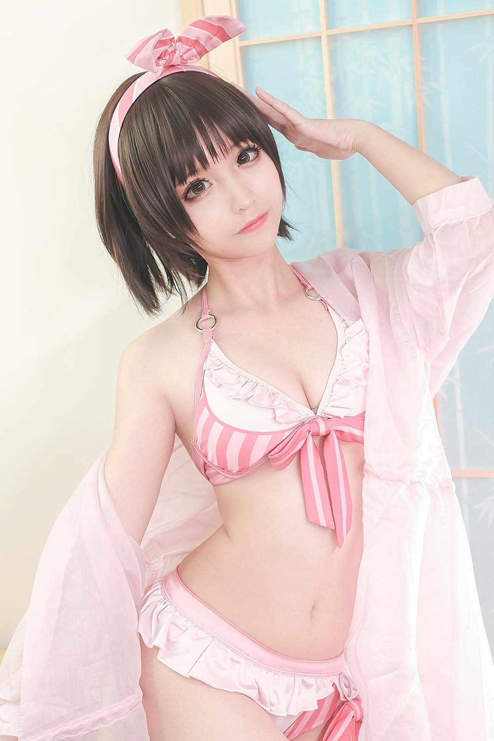 蠢沫沫 – 加藤惠泳装 Cosplay-第2张