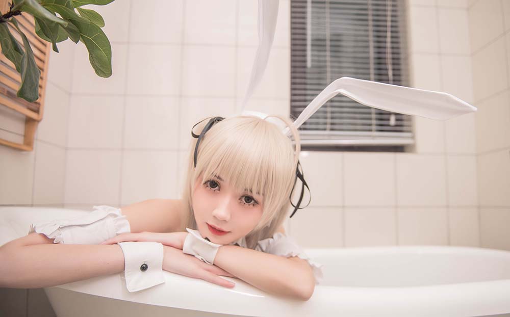 你的负卿 – 穹妹兔女郎（室内） Cosplay-第2张