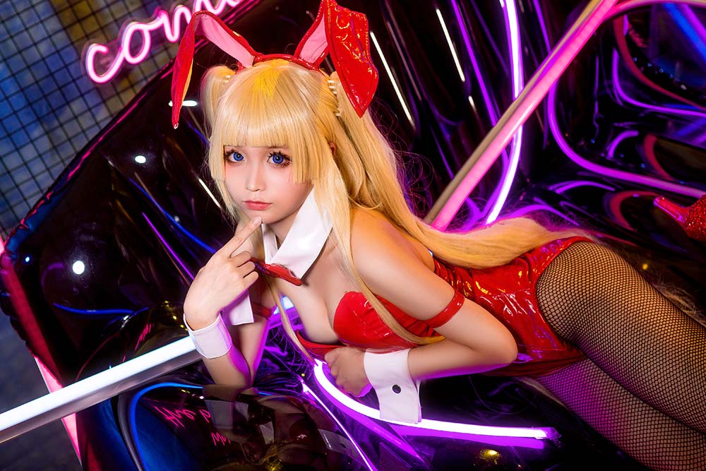 蠢沫沫 – 兔女郎 Cosplay-第2张