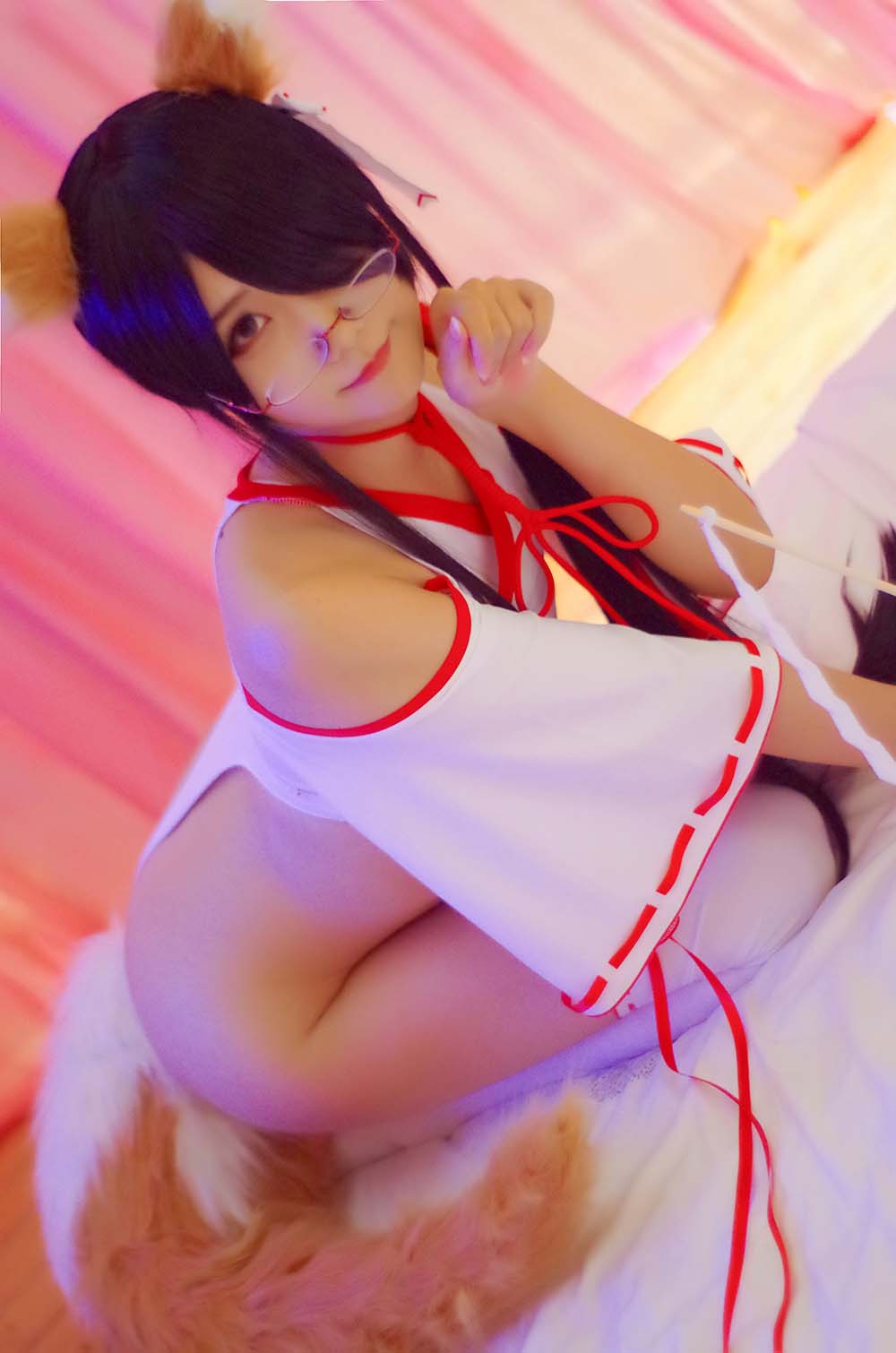 曉美媽 – 狐巫女 Cosplay-第1张