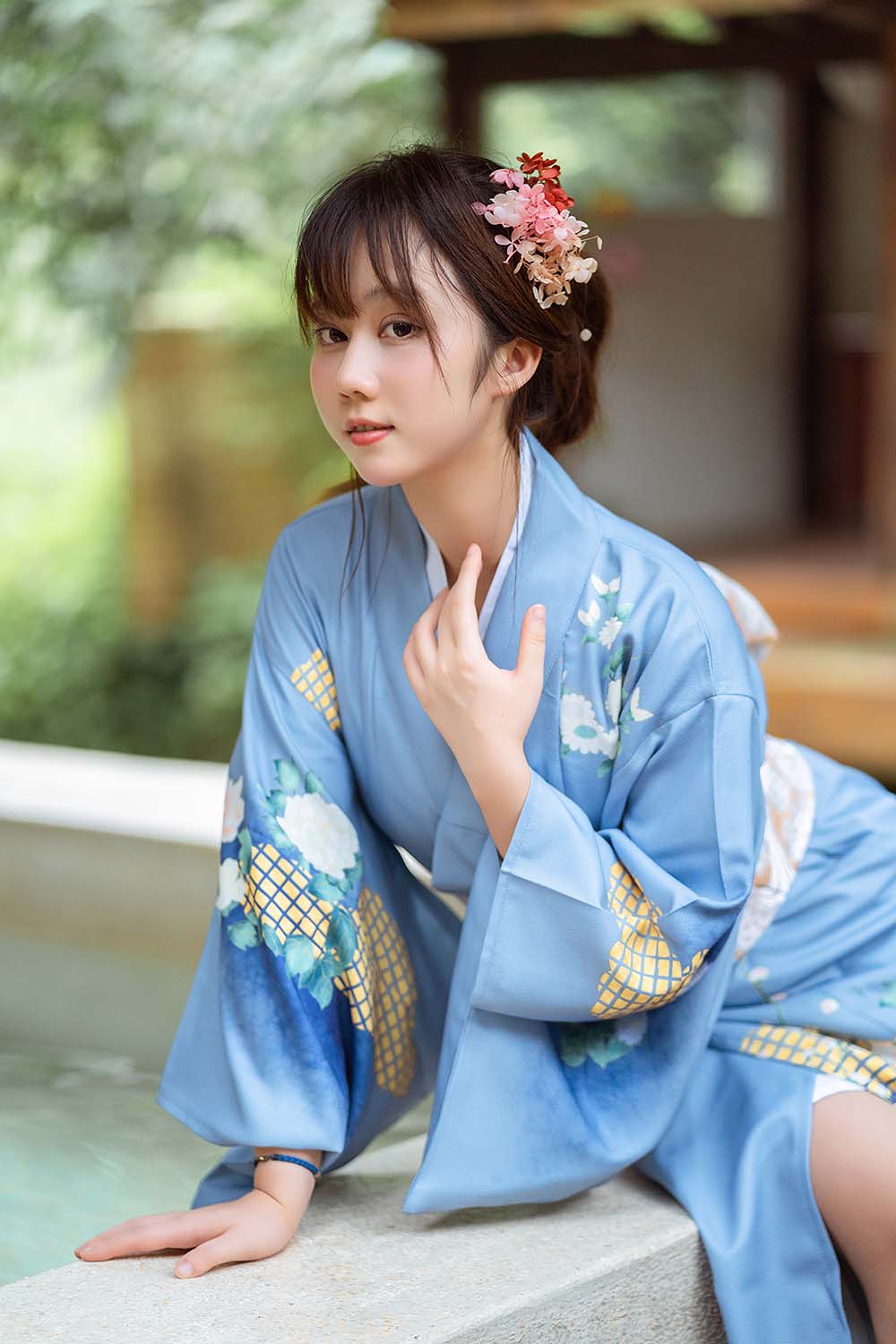 镜酱 – 私奔之和服 Cosplay-第1张