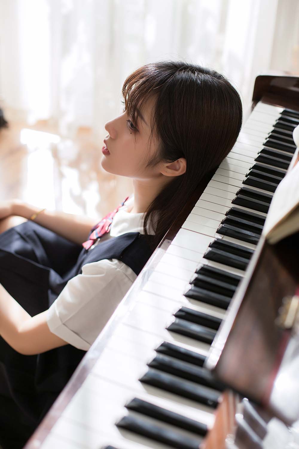 镜酱 – 不知梦 制服 Cosplay-第2张