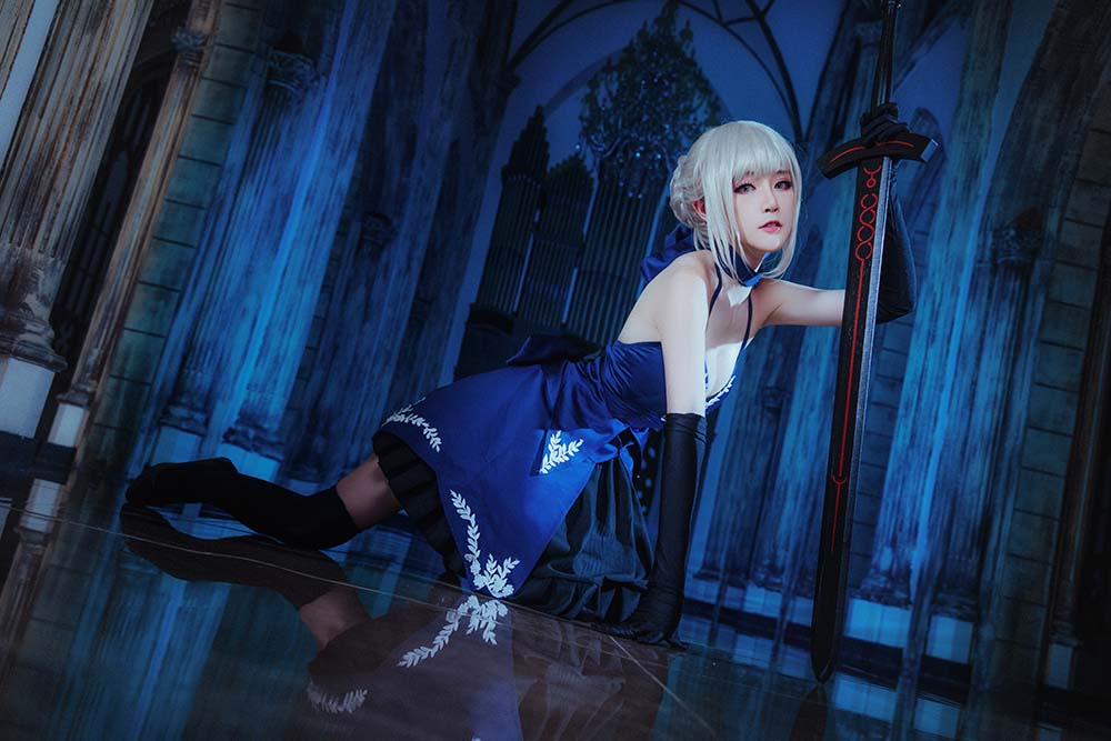 yui金鱼 – 黑无毛（黑贞） Cosplay-第1张