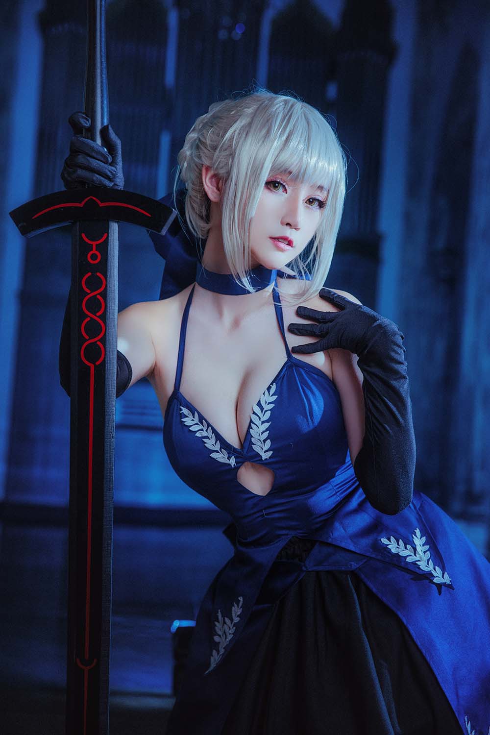 yui金鱼 – 黑无毛（黑贞） Cosplay-第2张