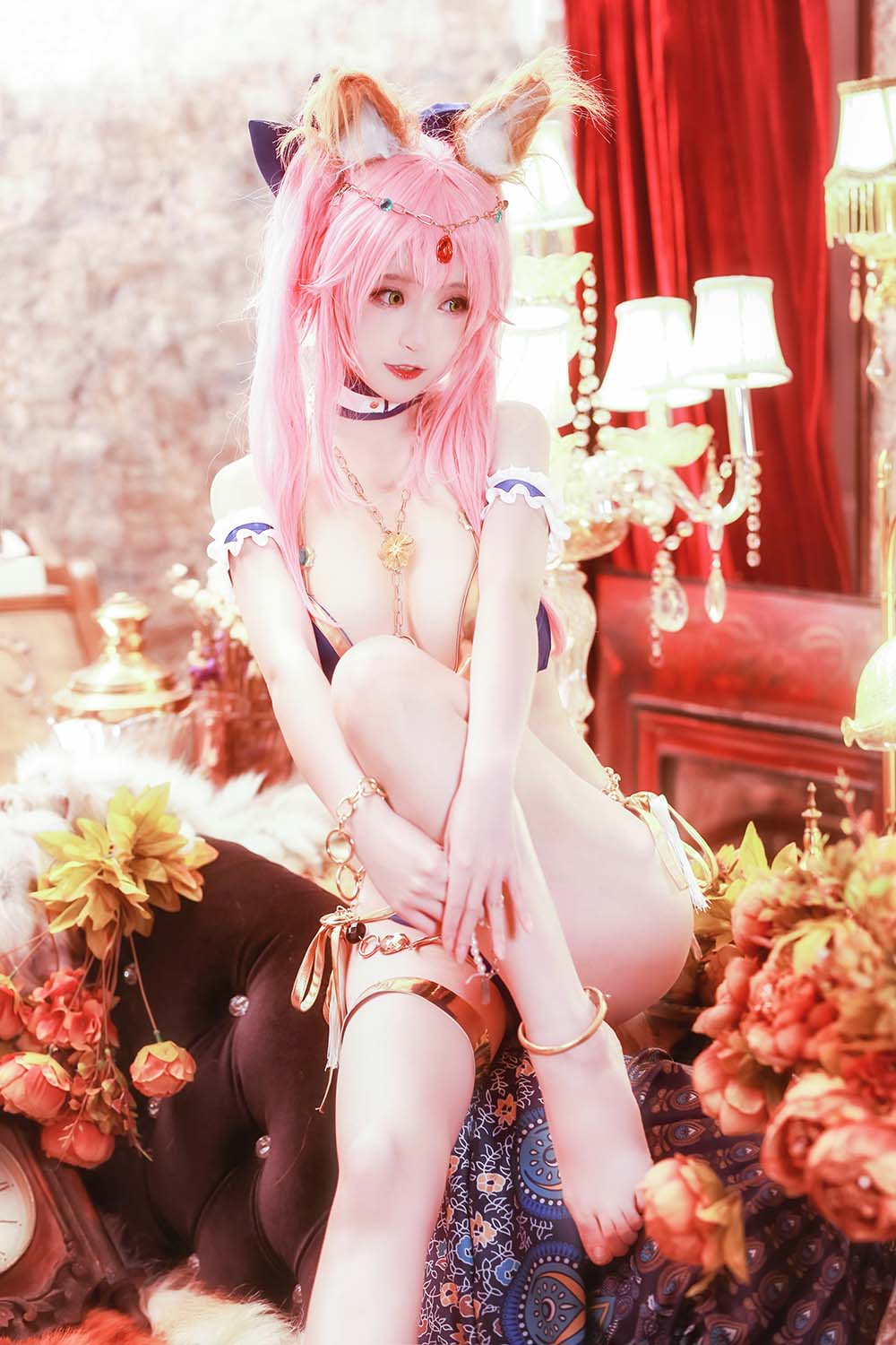 yui金鱼 – 阿拉伯舞娘 Cosplay-第1张