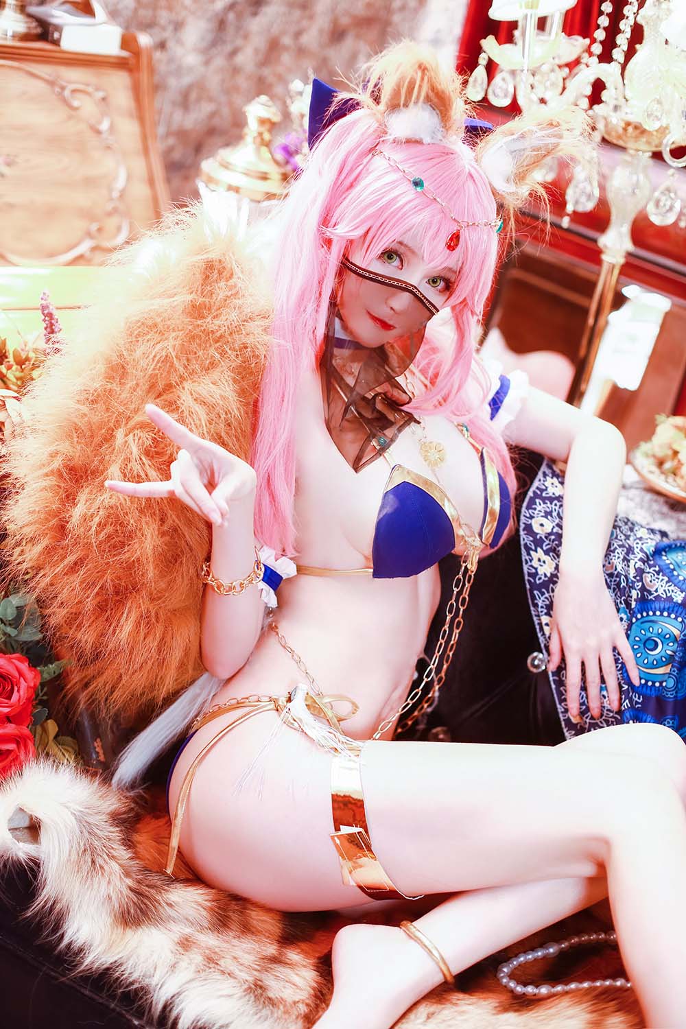 yui金鱼 – 阿拉伯舞娘 Cosplay-第2张