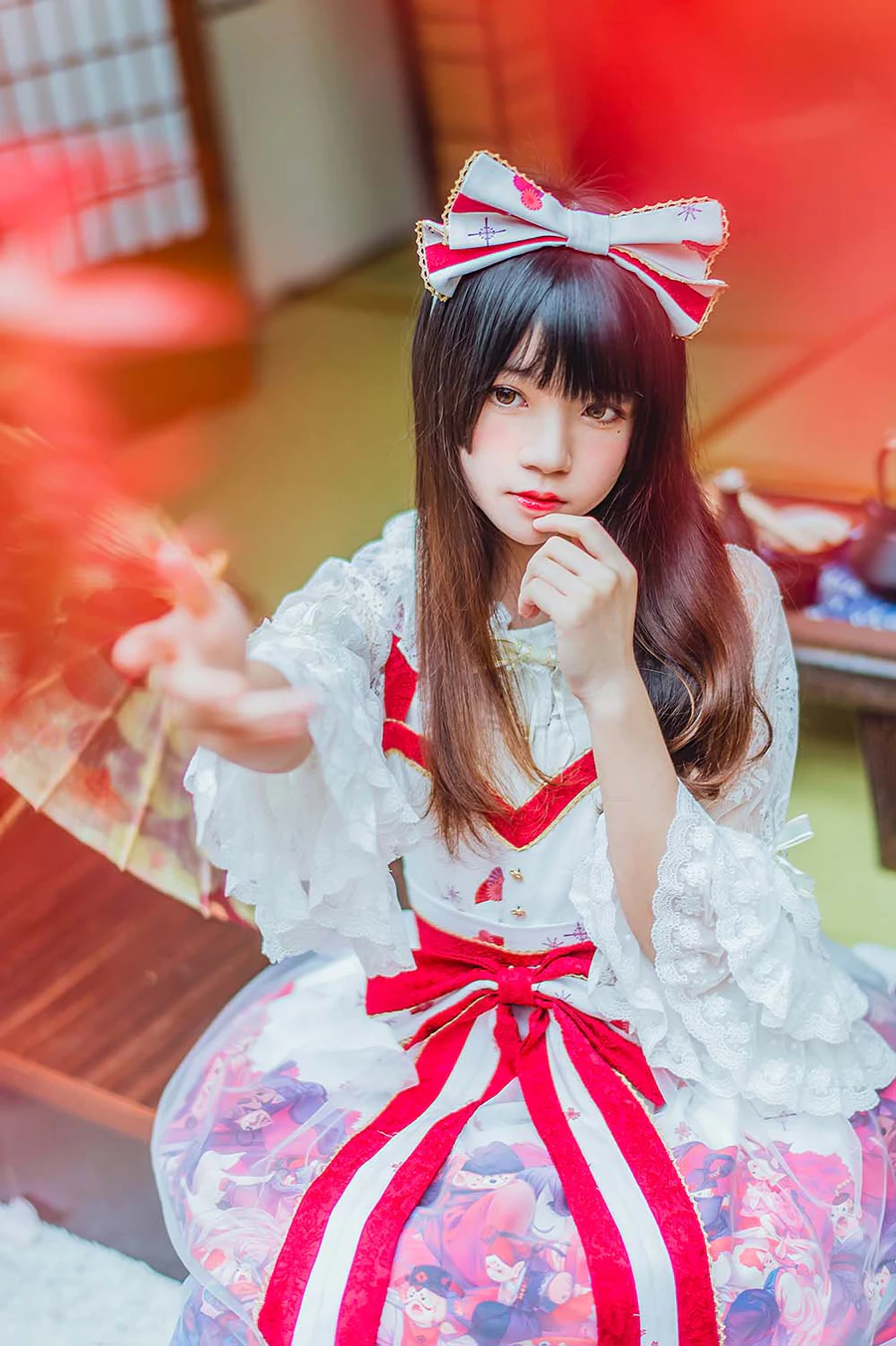 桜桃喵 – 和风lolita Cosplay-第2张