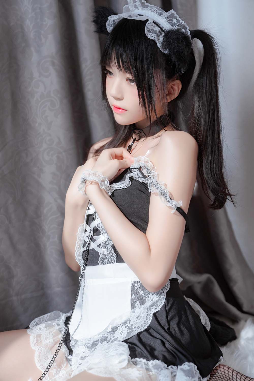 桜桃喵 – 黑猫妹抖1 Cosplay-第2张
