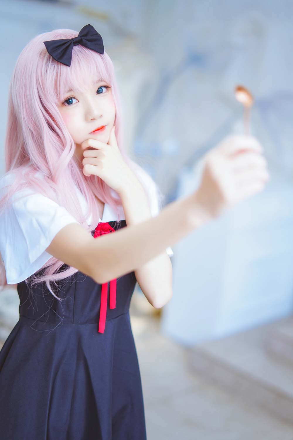 桜桃喵 – 藤原千花 Cosplay-第1张