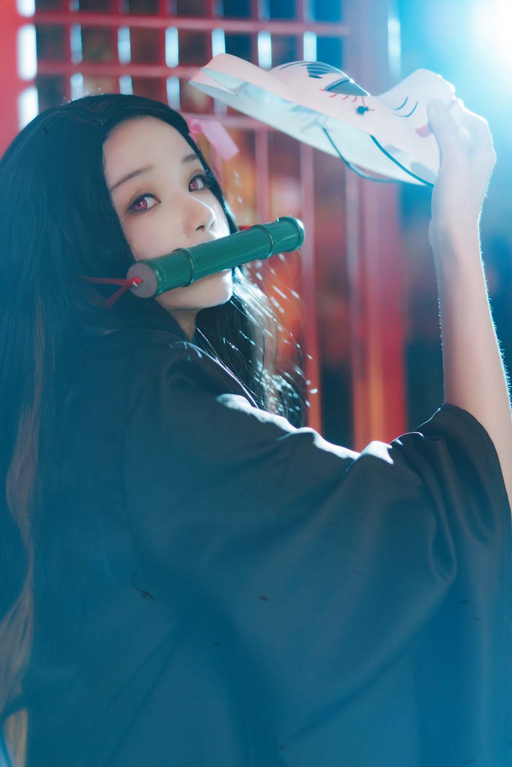桜桃喵 – 灶门祢豆子 Cosplay-第2张