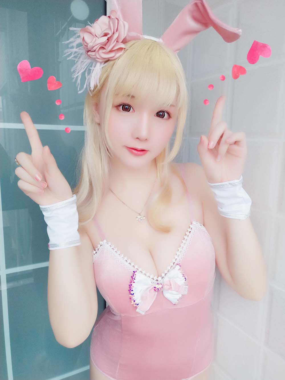 星之迟迟 VOL.01 粉红泡泡包 Cosplay-第1张