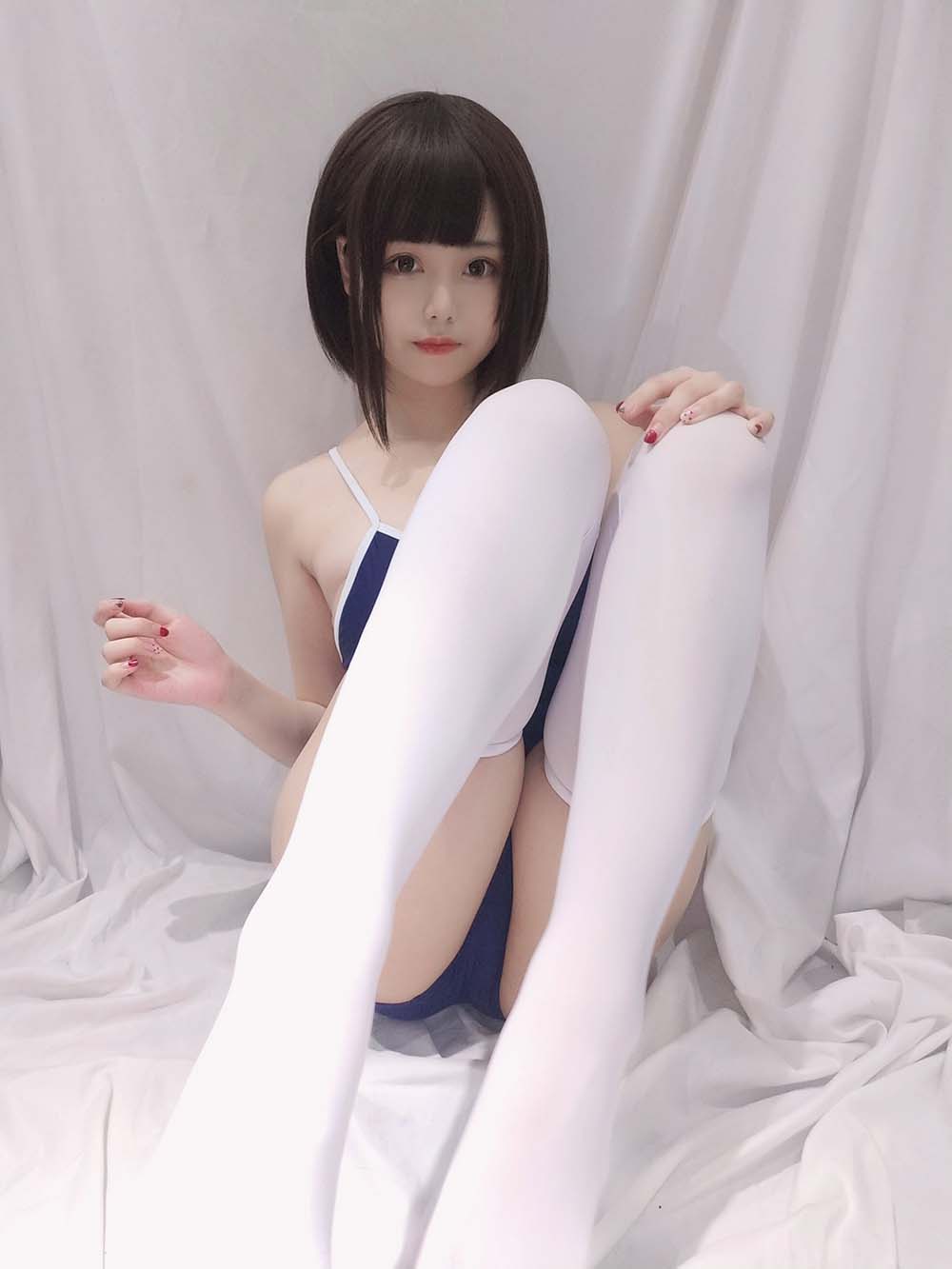蜜汁猫裘 – JK少女死库水 Cosplay-第2张