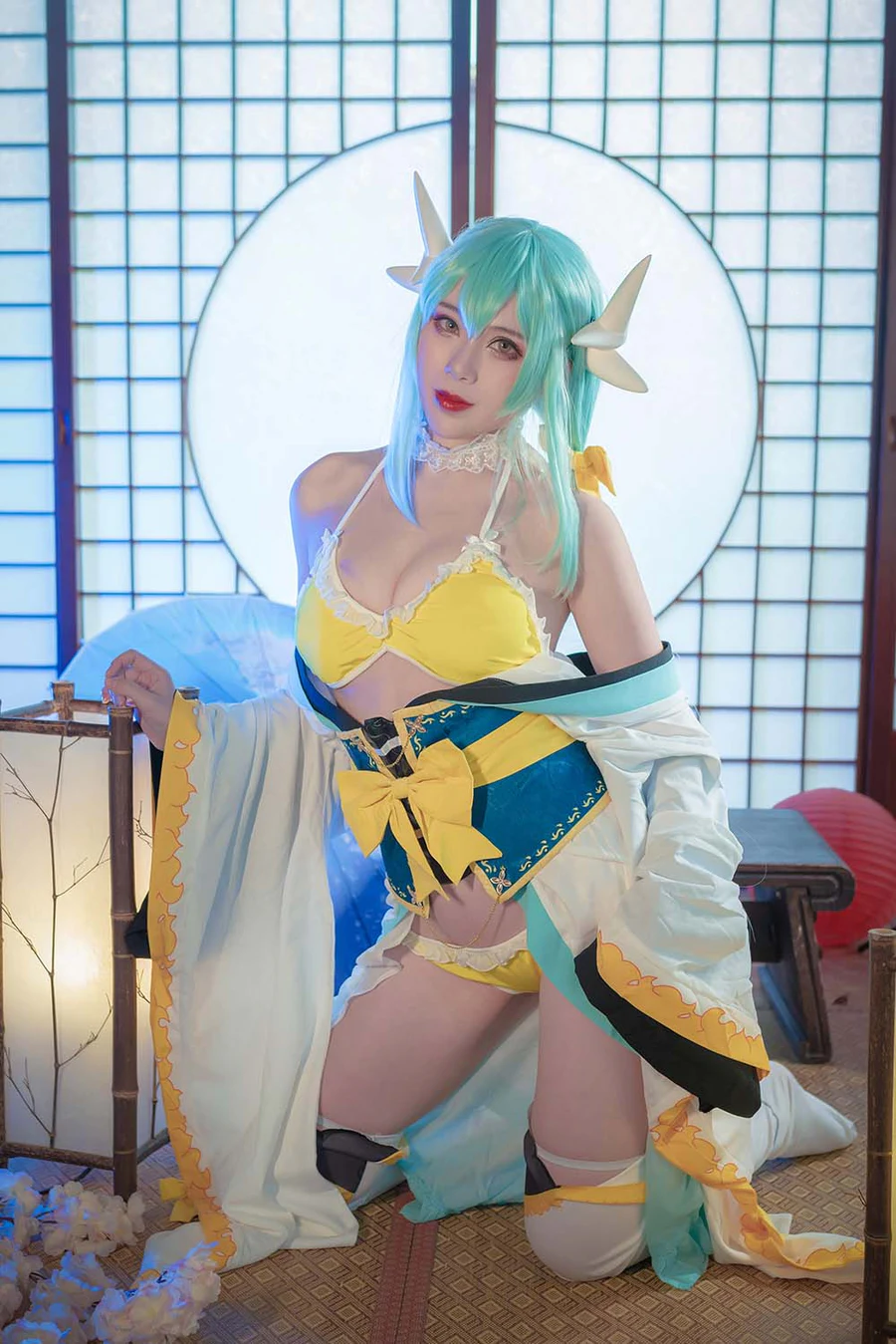 羊大真人 – 清姬泳装 Cosplay-第1张